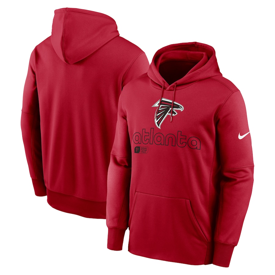 Men Atlanta Falcons red style 43 NFL 2024 hoodie